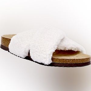 Cream Sherpa Slide